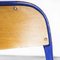 French Deep Blue Stacking Chairs from Mullca, 1970s, Set of 6, Image 7