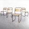 Slatted Tubular Metal Dining Chairs from Cox, 1940s, Set of 4 6