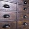 French Atelier Bank of Thirty Two Drawers, 1940s 9