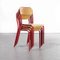 French Red Stacking Chairs from Mullca, 1970s, Set of 4, Image 8