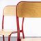 French Red Stacking Chairs from Mullca, 1970s, Set of 4, Image 4