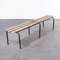 French Long Slatted Bench from Mullca, 1940s 1