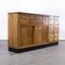 Belgian Oak Apothecary Cabinet with Ten Drawers, 1950s 11