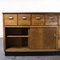 Belgian Oak Apothecary Cabinet with Ten Drawers, 1950s 6