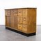 Belgian Oak Apothecary Cabinet with Ten Drawers, 1950s 3