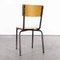 French Simple Stacking Dining Chair from Mullca, 1960s 6