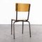 French Simple Stacking Dining Chair from Mullca, 1960s, Image 6