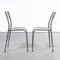 French Tapered Leg School Dining Chair in Light Grey from Mullca, 1950s, Image 3