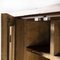 Tall Slim French Two Door Oak Shelved Cabinet, 1950s, Image 4