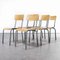 French Aqua Model 511 Stacking Dining Chairs from Mullca, 1950s, Set of 6 3