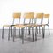 French Aqua Model 511 Stacking Dining Chairs from Mullca, 1950s, Set of 6, Image 3