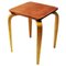Mid-Century Cognac Leather Top Stool by G. A. Berg for Bröderna Andersson, Sweden, 1940s, Image 1