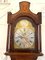 Reloj de caja alta George III antiguo de latón y roble, Imagen 9