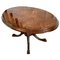 Tavolo ovale antico vittoriano in radica di noce intarsiato, Immagine 1