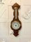 Antique Edwardian Quality Carved Oak Aneroid Banjo Barometer 3