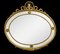 Specchio da parete ovale dorato, Immagine 1