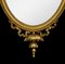 Adam Revival Gilt Framed Oval Mirrors, Set of 2, Image 4