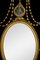 Adam Revival Gilt Framed Oval Mirrors, Set of 2 5