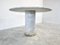 Mesa de comedor vintage redonda de mármol blanco, años 70, Imagen 8