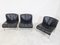 German Leather and Chrome Euro Chairs by Girsberger, Set of 3 6