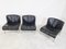 German Leather and Chrome Euro Chairs by Girsberger, Set of 3, Image 6
