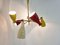 Lámpara de araña Mid-Century de colores, años 50, Imagen 4