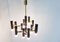 Lámpara de araña Mid-Century con 12 puntos de luz de Sciolari, Imagen 6