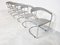 Vintage Chrome and Leather Dining Chairs, 1980s, Set of 6, Image 6