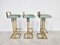 Tabourets de Bar en Chrome pour Belgochrom, Set de 3, 1970s 2