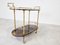 Italian Lacquered Goatskin Parchment Serving Bar Cart by Aldo Tura, 1960s 9