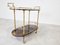 Italian Lacquered Goatskin Parchment Serving Bar Cart by Aldo Tura, 1960s, Image 9