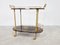 Italian Lacquered Goatskin Parchment Serving Bar Cart by Aldo Tura, 1960s 5