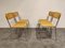 Italian Rattan and Chrome Dining Chairs, 1970s, Set of 4, Image 9