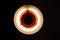 Lámpara colgante UFO en naranja, años 60, Imagen 2