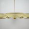 German Art Deco Brass and Glass 5 Arm Chandelier, 1930s 15