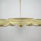 German Art Deco Brass and Glass 5 Arm Chandelier, 1930s, Image 15