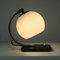 Lampe de Bureau Bauhaus en Bakélite et Opaline, 1930s 8