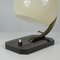 Bauhaus Tischlampe aus Bakelit & Opalglas, 1930er 11