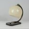 Lampada da tavolo Bauhaus in bachelite e vetro opalino, anni '30, Immagine 4