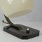 Lampada da tavolo Bauhaus in bachelite e vetro opalino, anni '30, Immagine 12