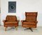 Vintage Danish Cognac Lounge Chair Set by Svend Skipper, 1965, Set of 2 1