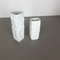 Op Art Biscuit Porcelain Vase from AK Kaiser, Germany, 1970s, Set of 2, Image 3