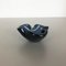 Heavy Blue Murano Glass Bowl or Ashtray, Italy, 1970s 4