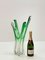 Mid-Century Italian Green Murano Glass Vase Attributed to Fratelli Toso, 1950s, Image 17