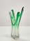 Italienische Mid-Century Vase aus grünem Muranoglas von Fratelli Toso, 1950er 12