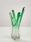 Vase Mid-Century en Verre de Murano Vert, Italie, 1950s 12