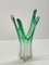 Vase Mid-Century en Verre de Murano Vert, Italie, 1950s 19