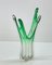 Mid-Century Italian Green Murano Glass Vase Attributed to Fratelli Toso, 1950s, Image 15