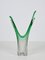 Italienische Mid-Century Vase aus grünem Muranoglas von Fratelli Toso, 1950er 3