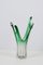 Mid-Century Italian Green Murano Glass Vase Attributed to Fratelli Toso, 1950s 2